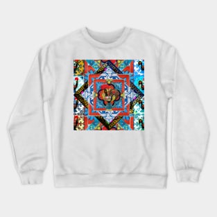 Portuguese folk art Crewneck Sweatshirt